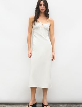 Vestito Midi In Lino