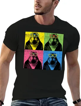 Capybara Pop Art Capybaras in Sun Glasses Funny Picture T-Shirt printed t shirts for man t shirts for man cotton soft T-Shirt - Aliexpress - FashionsVida