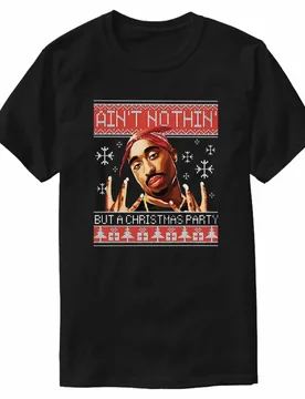 Ain’t Nothin But A Christmas Party. Xmas Gift T-Shirt 100% Cotton O-Neck Short Sleeve Casual Mens T-shirt - Aliexpress - FashionsVida