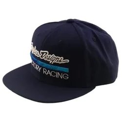 Troy Designs Cappellino Con Visiera Factory Racing Flat Bill Blue