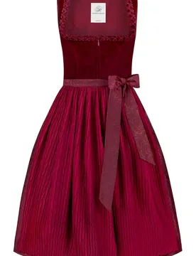 Dirndl Maxime (rot, Gr. 48) von Heimatgwand für Damen, 75% Polyester, 25% Baumwolle - Stockerpoint - FashionsVida