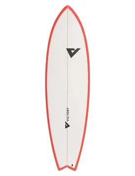 Planche De Surf Long Fish Epoxy 7´2 Matt Red 218.44 cm unisex