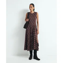 Sfera - Vestido midi cuadros