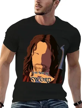 You have my Sword - Sticker Pack T-Shirt man t shirts cotton t shirts for man pack cotton anime t shirts oversize T-shirt - Aliexpress - FashionsVida