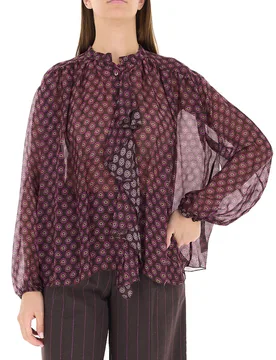 Blusa misto viscosa MARRONE S - Dixie - FashionsVida