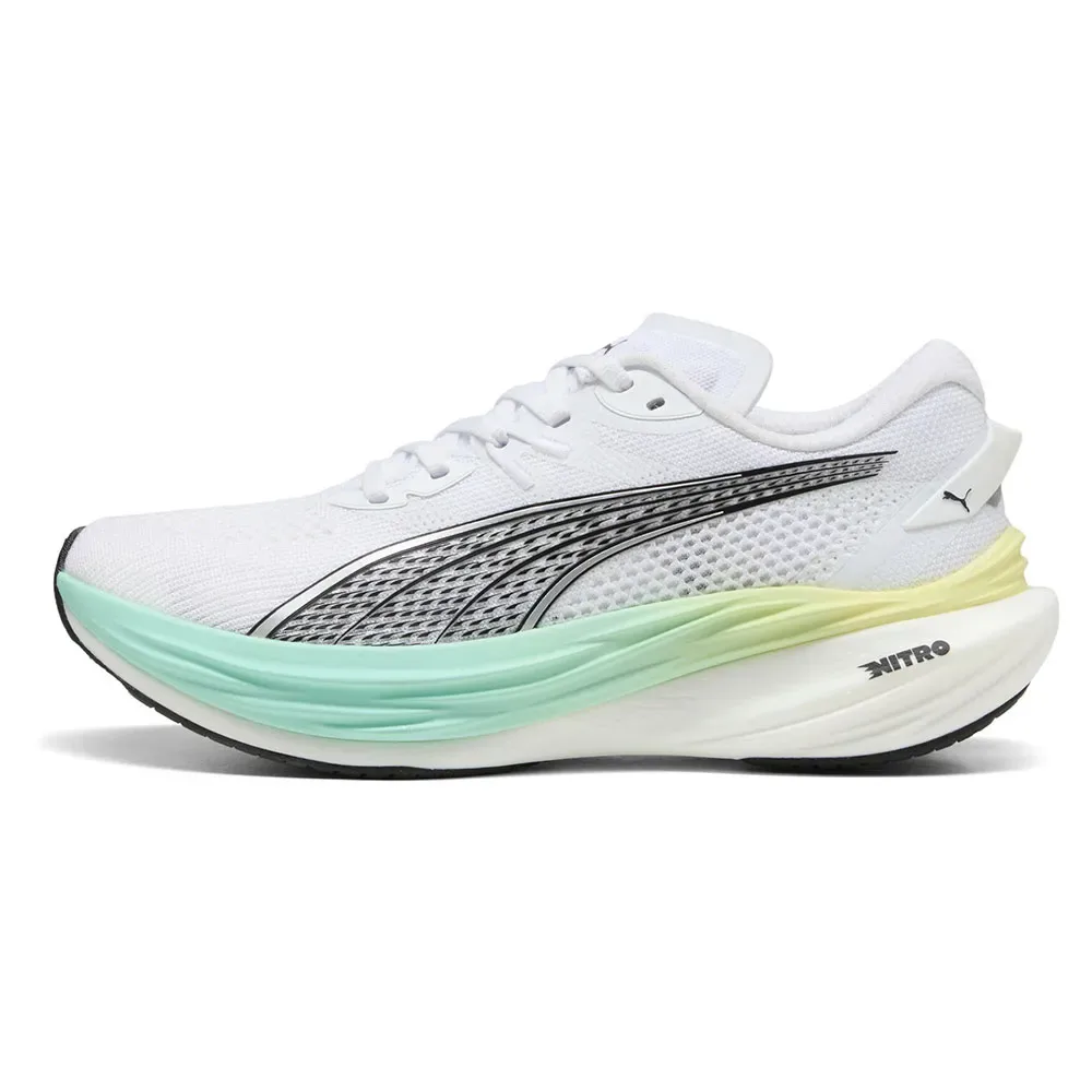 Deviate Nitro™ 3 Running Shoes White / Mint Melt UK 4 Women - Puma - FashionsVida