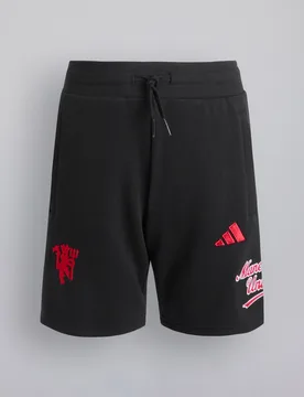 Manchester United x Kids US Pack Shorts Black 7-8Y - Adidas - FashionsVida