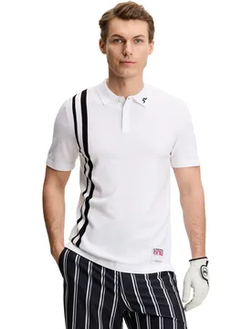 Polo 30Y Wallis Knit, weiss xl - J.lindeberg - FashionsVida