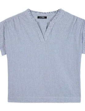 Blouse à Manches Courtes Babetmis Chambray / Blue 44