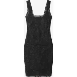 Vestido moldeador de encaje floral