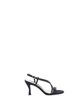 CHANTAL Sandali con strass NERO 38