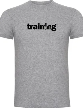 T-shirt à Manches Courtes Word Training Heather Grey 3XL - Kruskis - FashionsVida