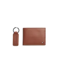 Geschenkset Geldbörse und Schlüsselanhänger braun herren