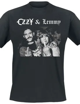 T-Shirt - Hellraiser Ozzy & Lemmy - S bis 5XL - für Männer - Größe XXL - schwarz - Lizenziertes Merchandise! - Männer - male - Ozzy Osbourne - FashionsVida