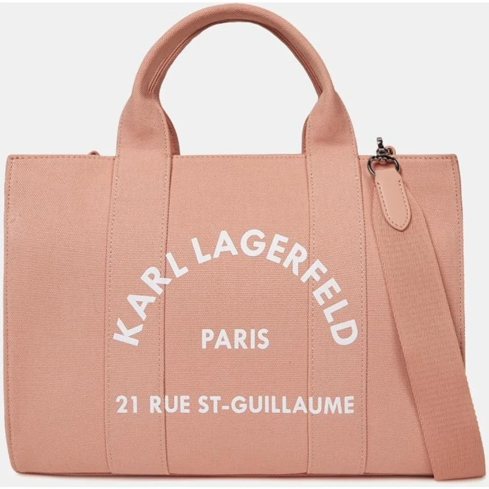 Bolso tote mediano de algodón - Karl Lagerfeld - FashionsVida
