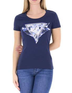 Guess T-shirt girocollo BLU NAVY S