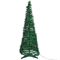 Lampe Led Foldable Christmas Tree Warm White 1.5m Ip44 Indoor & Outdoor Dark Green 50 x 150 cm