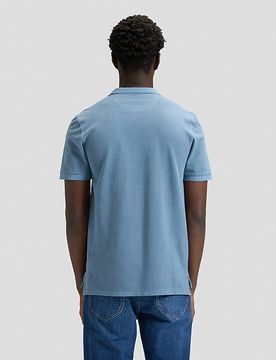 Regular Garment Dye Polo Dustier Blue Größe M male