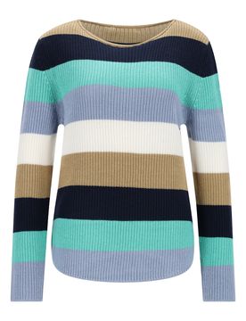 Rdh.-Pullover, 1/1 Arm, Ringel female