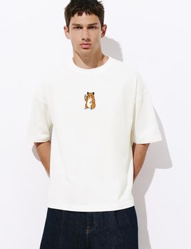 T-Shirt Con Stampa Criceto
