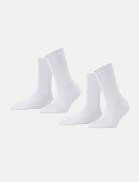 Socken 2er-Pack Happy Weiß 35-38