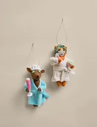 Pack Felt Pampered Pet Hanging Decorations Multi