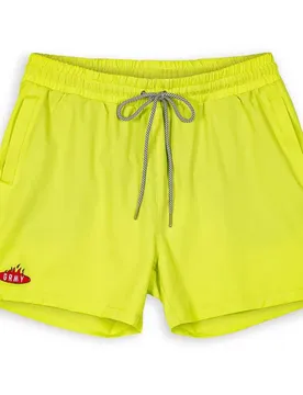 Pantaloncino Da Bagno Burn In Flames Lime XS
