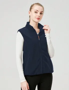 Pieza Chaleco/Chaqueta deportiva para mujer, primavera, exterior, cremallera oculta, cintura ajustada, ajuste ceñido, forro polar, invierno - Shein - FashionsVida