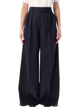 ANINE BING Pleated Palazzo Trousers