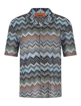 Camicia con serpente Chevron