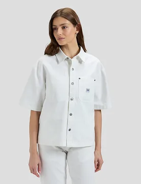Workwear Loose Shirt Bright White Größe L male - Lee - FashionsVida