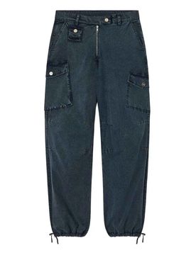 Ganni Pantaloni in cotone stretch