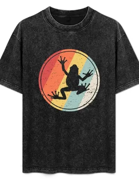 Vintage Retro Frog T-Shirt Daily Casual Short Sleeve Tee Shirt - Aliexpress - FashionsVida