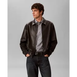 Chaqueta Hombre efecto piel