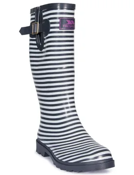 Womens/ladies Samira Wellington Boots - Navy - Size Uk 6 - Trespass - FashionsVida