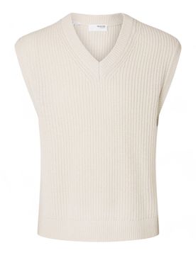 Slhland sl knit relaxed waistcoat