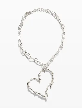 Collier cœur plaqué argent Zalio BLACK U female - Desigual - FashionsVida