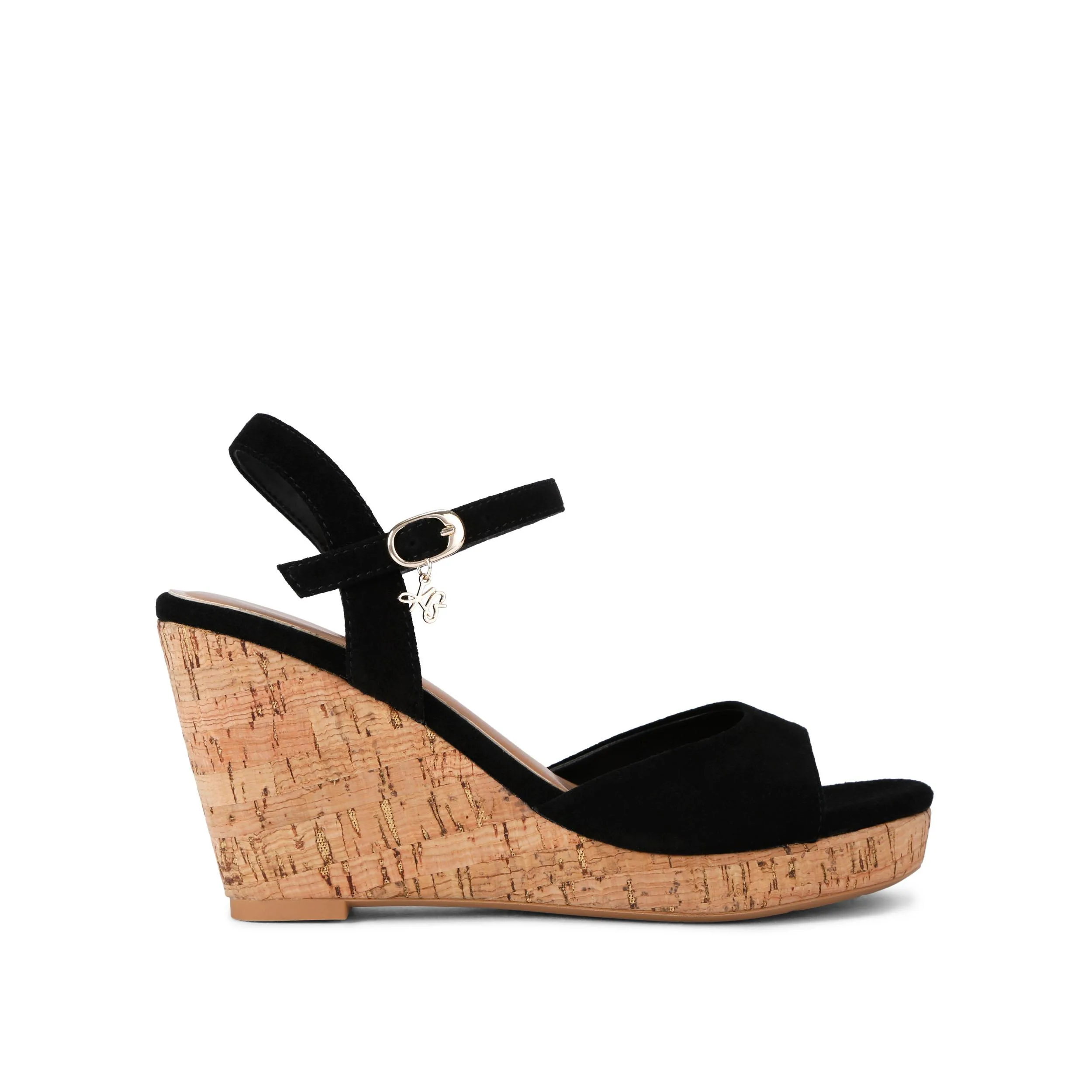 Womens Suede Patsy Sandals - Black - Size Uk 5 - KG Kurt Geiger - FashionsVida
