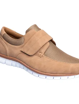 Herren-Klettfreizeitschuh „Martin“ 40 braun - wonderwalk - FashionsVida
