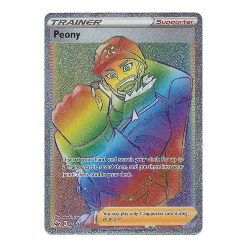 Pokemon Chilling Reign 220/198 Peony (Rainbow Rare) - Pokémon - FashionsVida