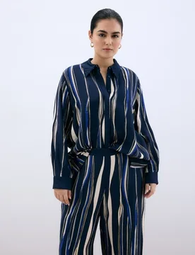 Camisa de manga larga estampada de mujer - Couchel - FashionsVida