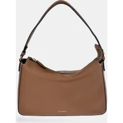 Bolso hobo en piel con asa y bandolera