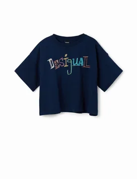 T-shirt logo multicolore BLUE 5/6 female - Desigual - FashionsVida