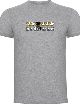 T-shirt à Manches Courtes Be Different Surf Heather Grey XL - Kruskis - FashionsVida