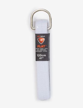 Lacet Plat 120 Cm blanc u unisex