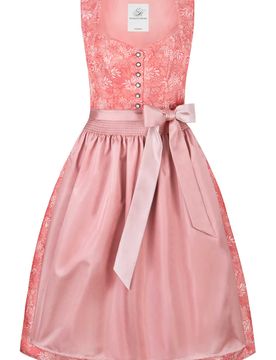 Dirndl Sandrine (koralle, Gr. 48) von Heimatgwand für Damen, 100% Polyester
