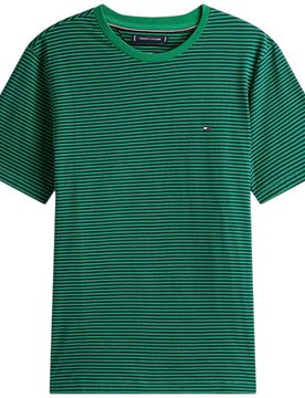 T-shirt verde a righe MW0MW399950CD