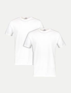 Doppelpack T-Shirt mit Rundhals Weiß XXXL