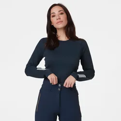 Women's Lifa Active Crew Lightweight Base Layer Navy L - Navy Blue - Female