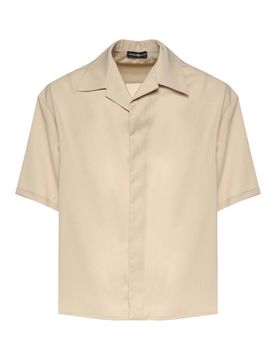 Camicia in misto lana fusa